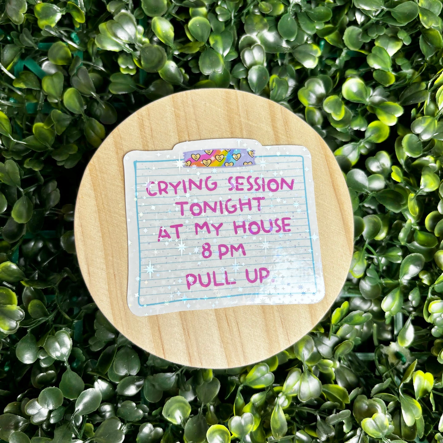 Crying Session Tonight Sticker