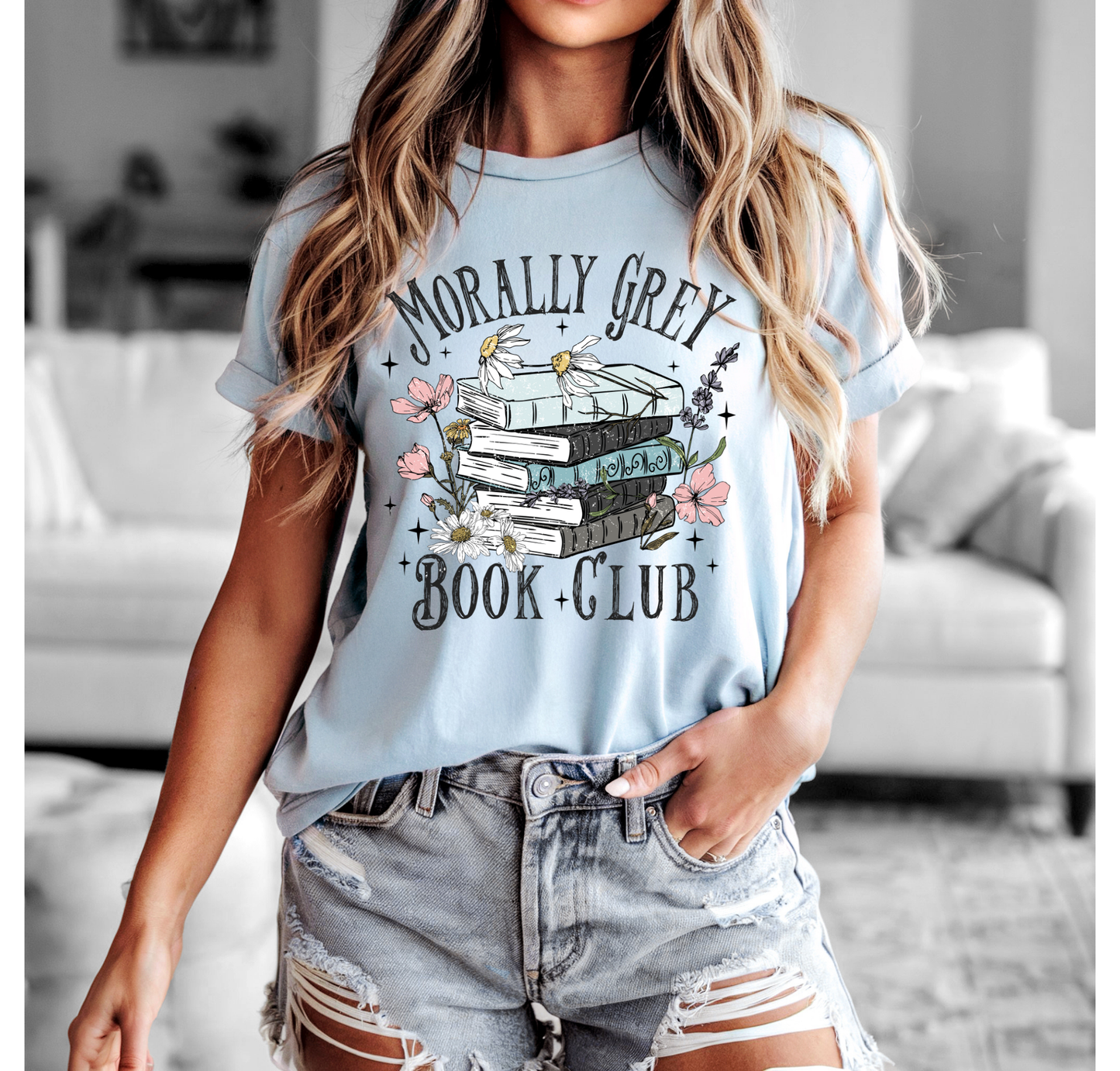 Morally Grey Book Club Bella+Canvas T-Shirt