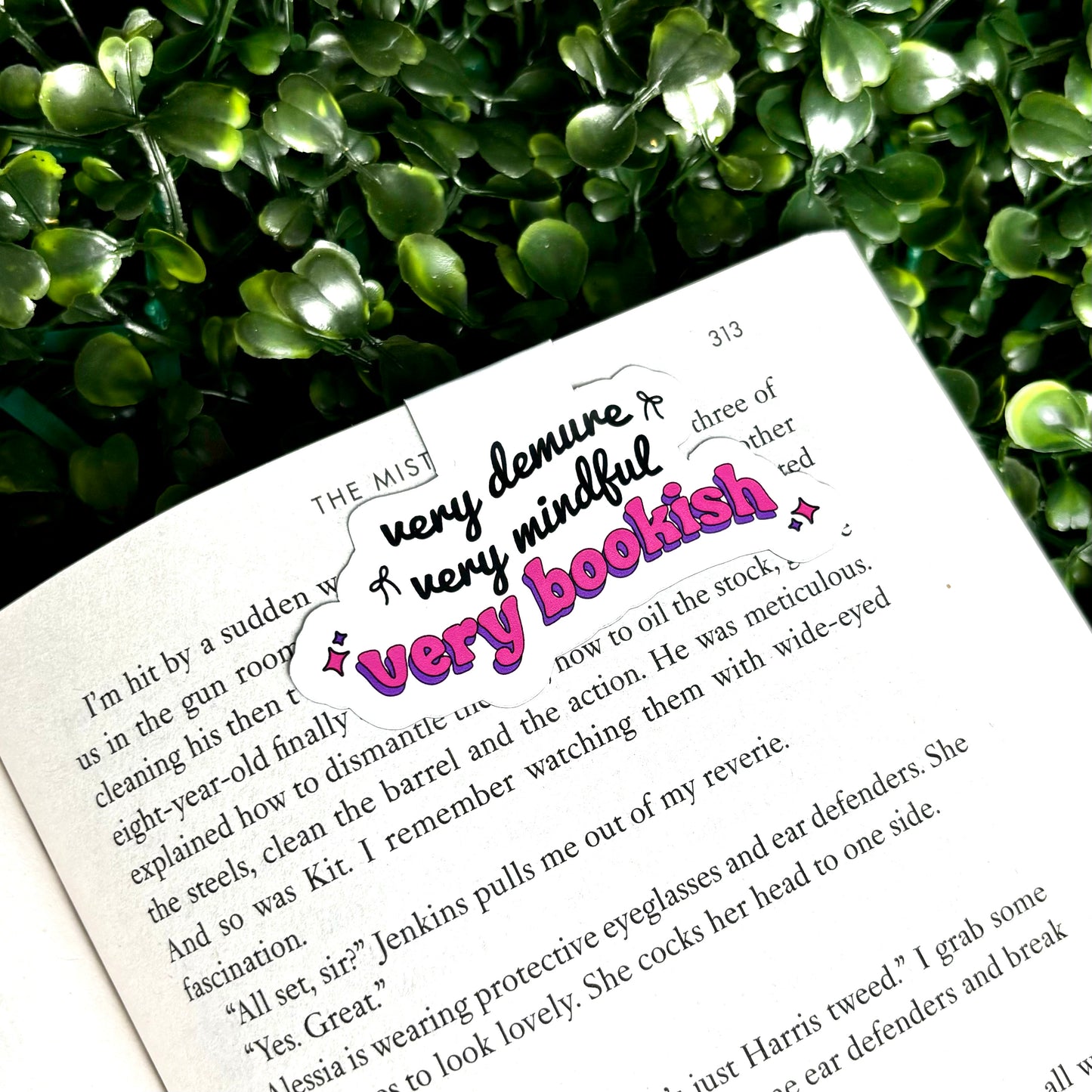 Very Demure, Very Bookish Magnetic Bookmark