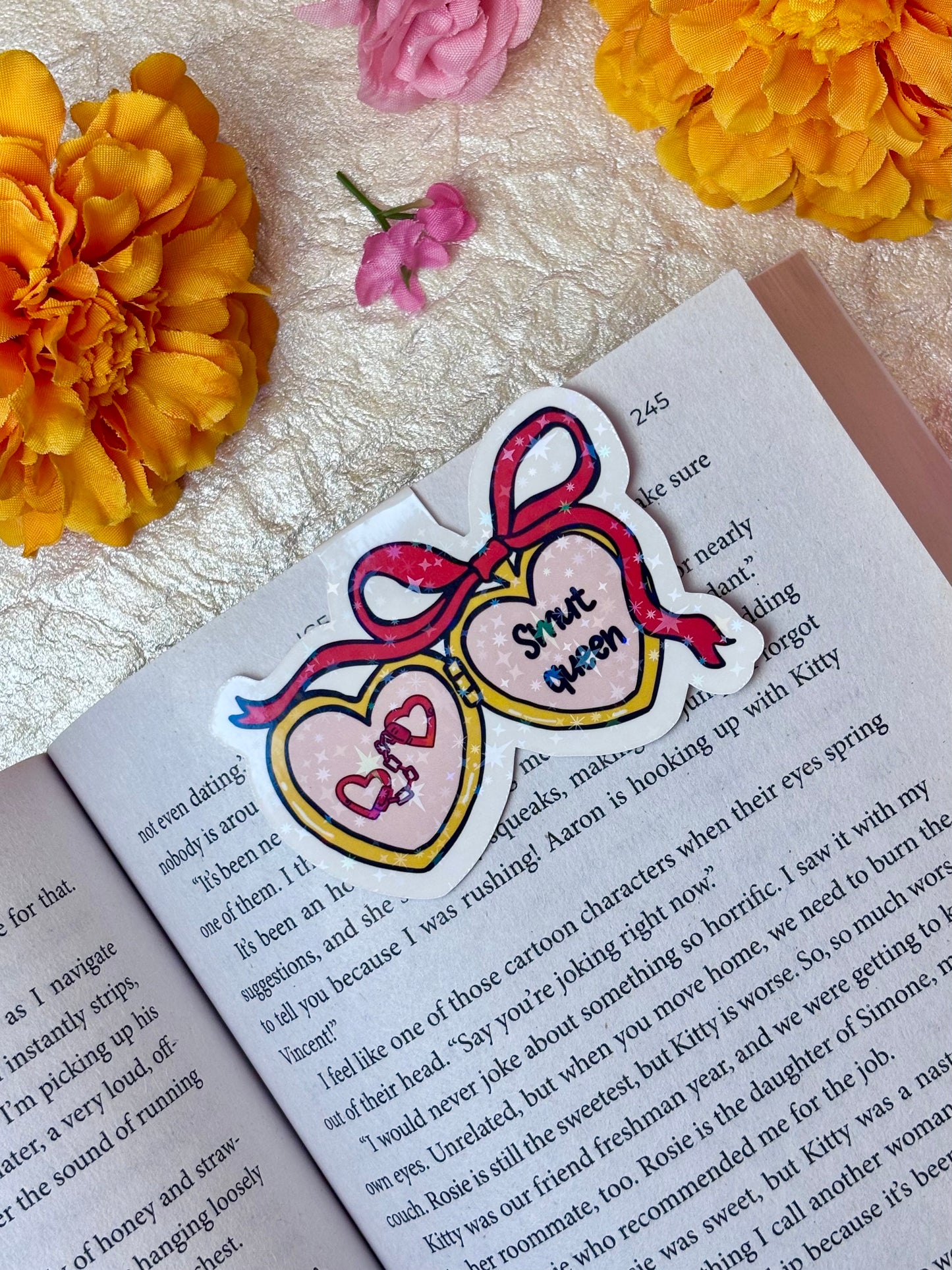 Smut Queen Locket Magnetic Bookmark