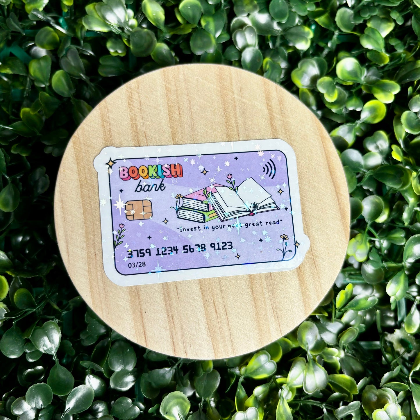 Bookish Debit Card Sticker