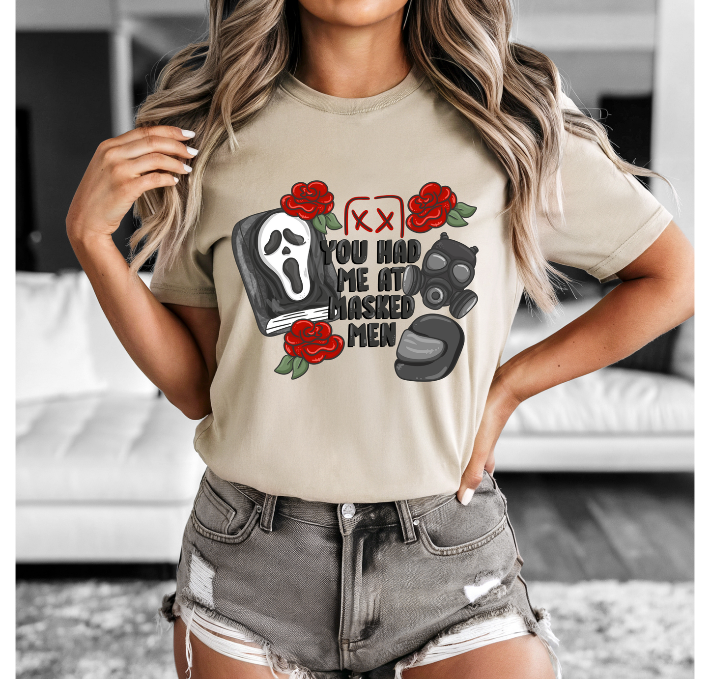 You Had Me At Masked Men Bella+Canvas T-Shirt