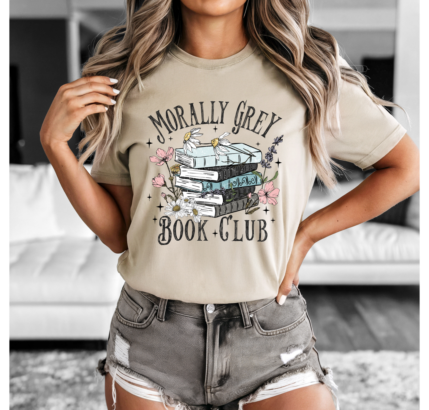 Morally Grey Book Club Bella+Canvas T-Shirt