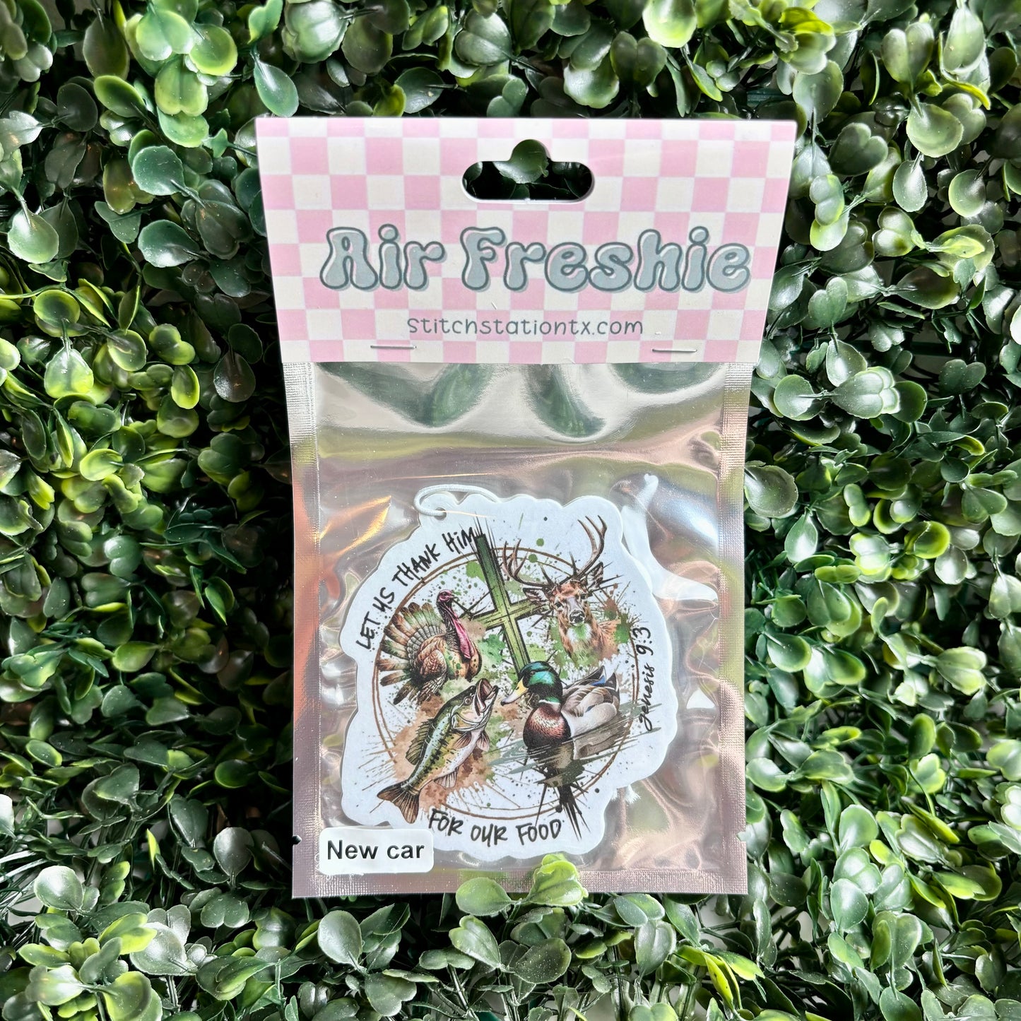 Let Us Thank Him For Our Food Air Freshie