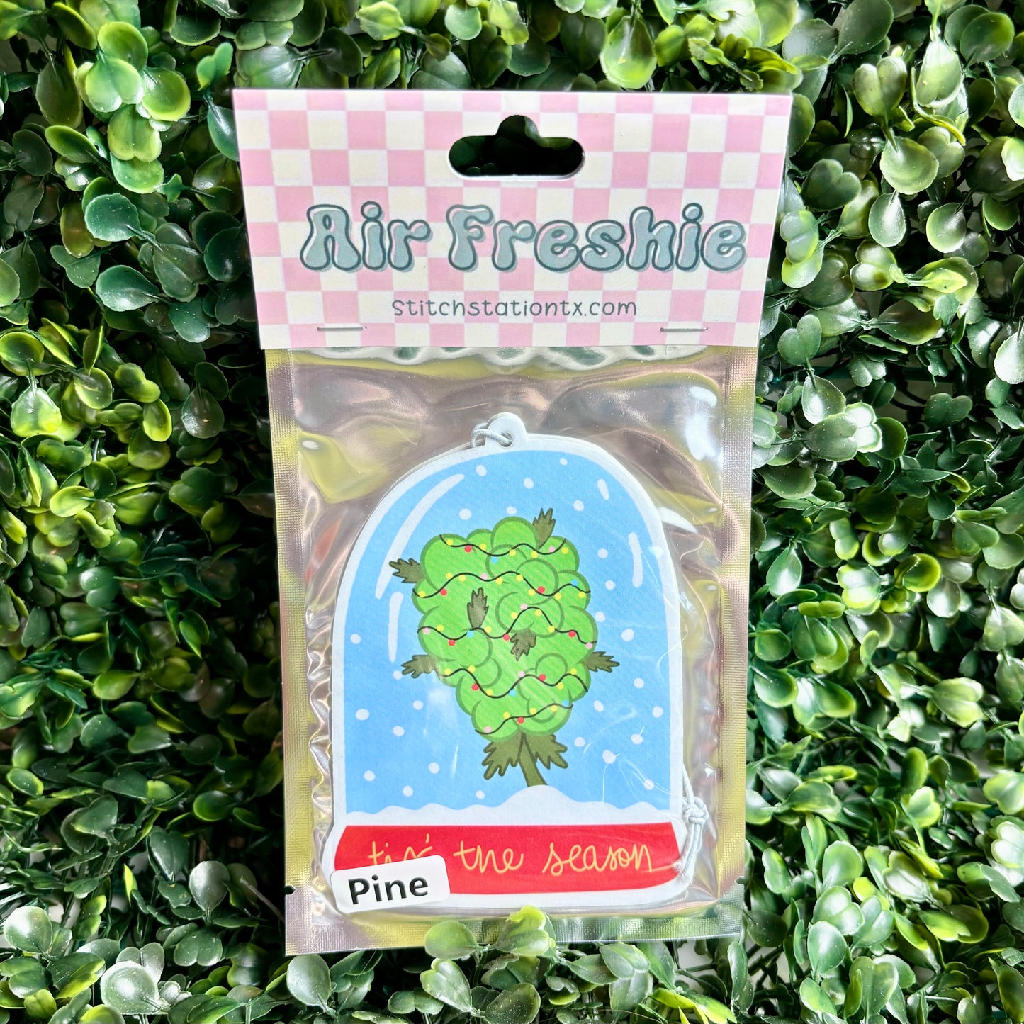 Tis' The Season Weed Snowglobe Air Freshie