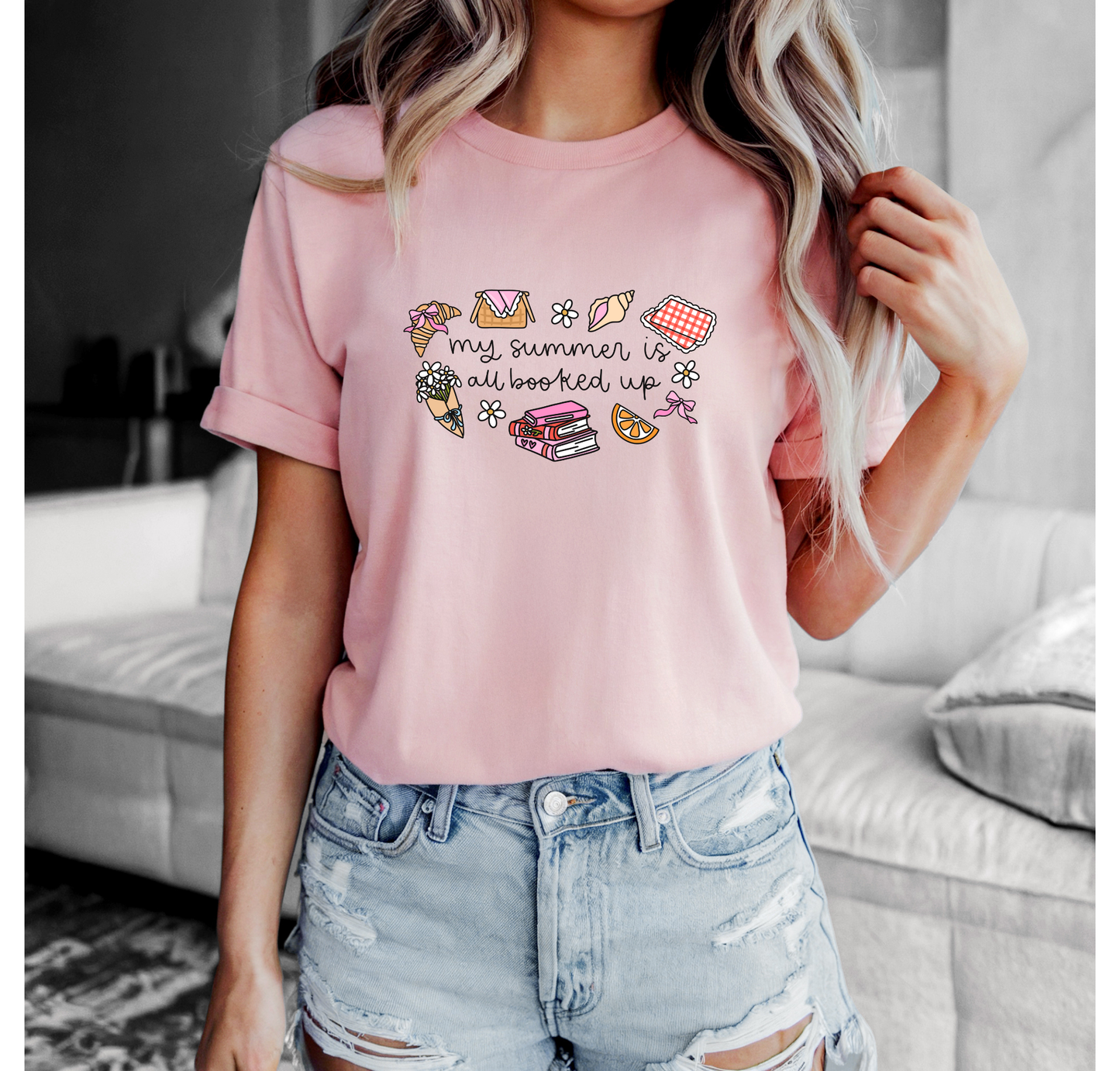 My Summer Is All Booked Bella+Canvas T-Shirt