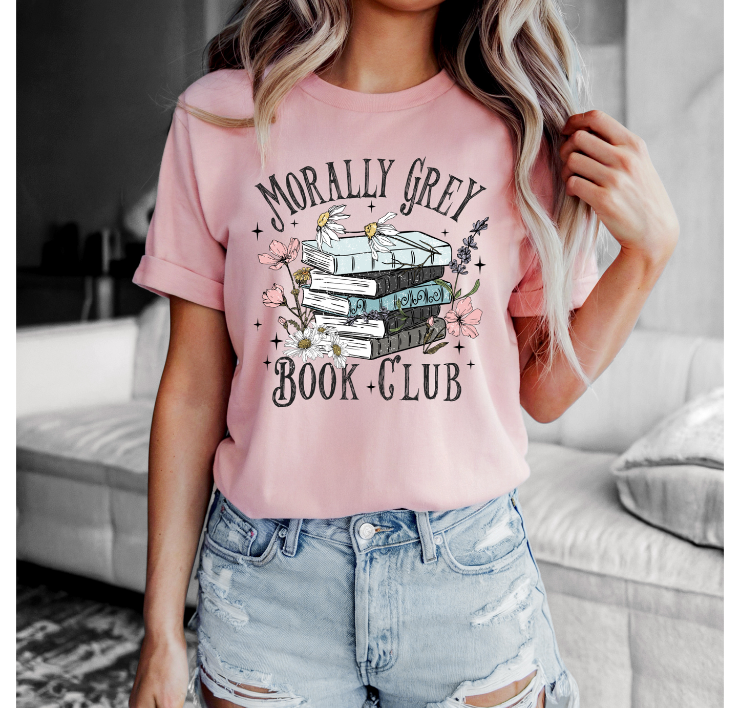 Morally Grey Book Club Bella+Canvas T-Shirt