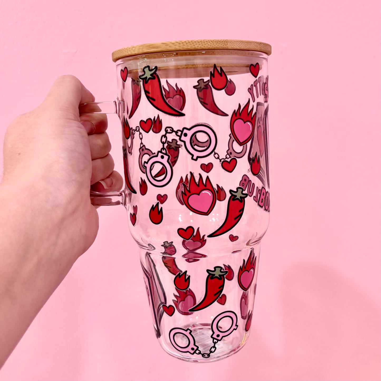 Smutty Book Club 32oz Glass Tumbler