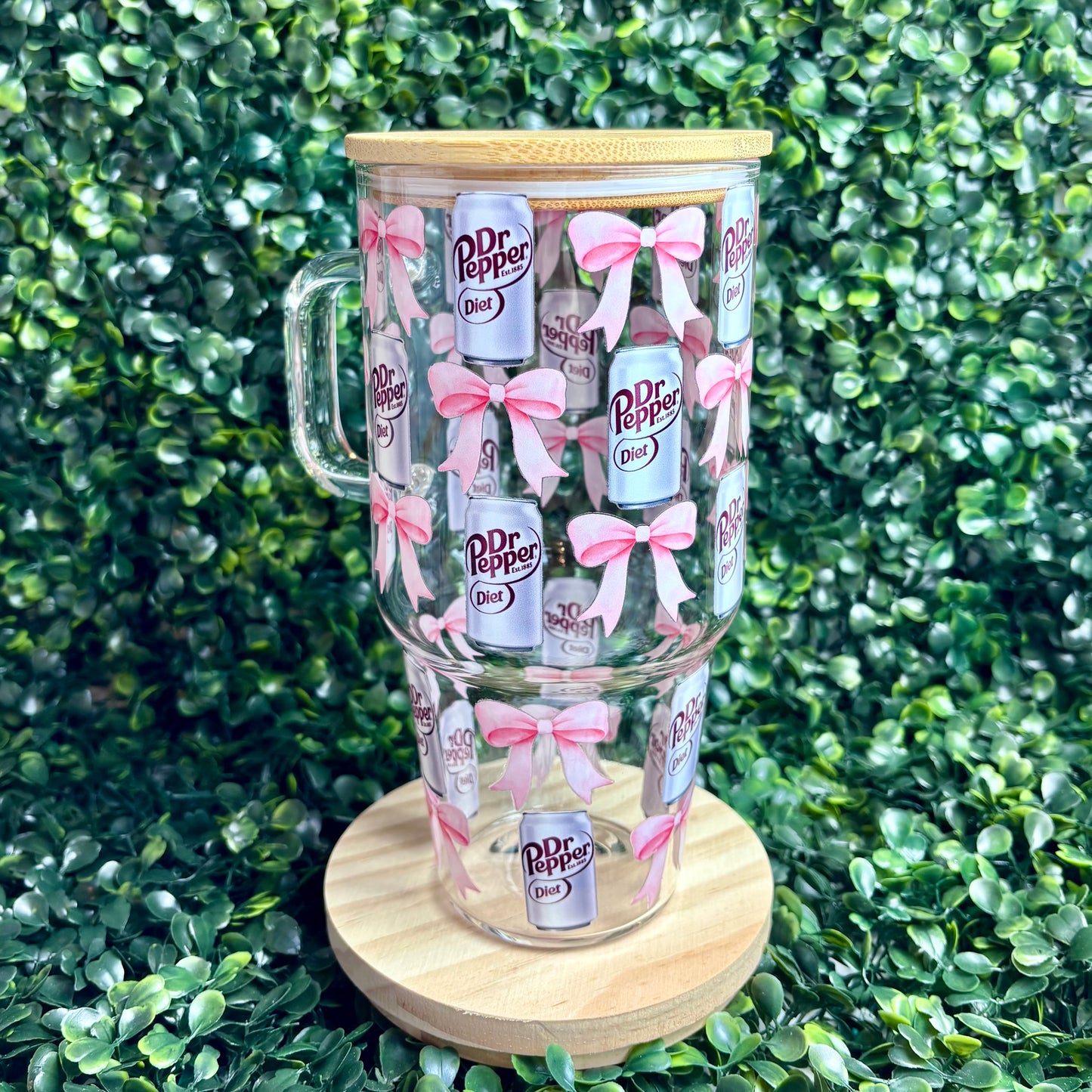 Coquette Diet Dr. Pepper 32oz Glass Tumbler