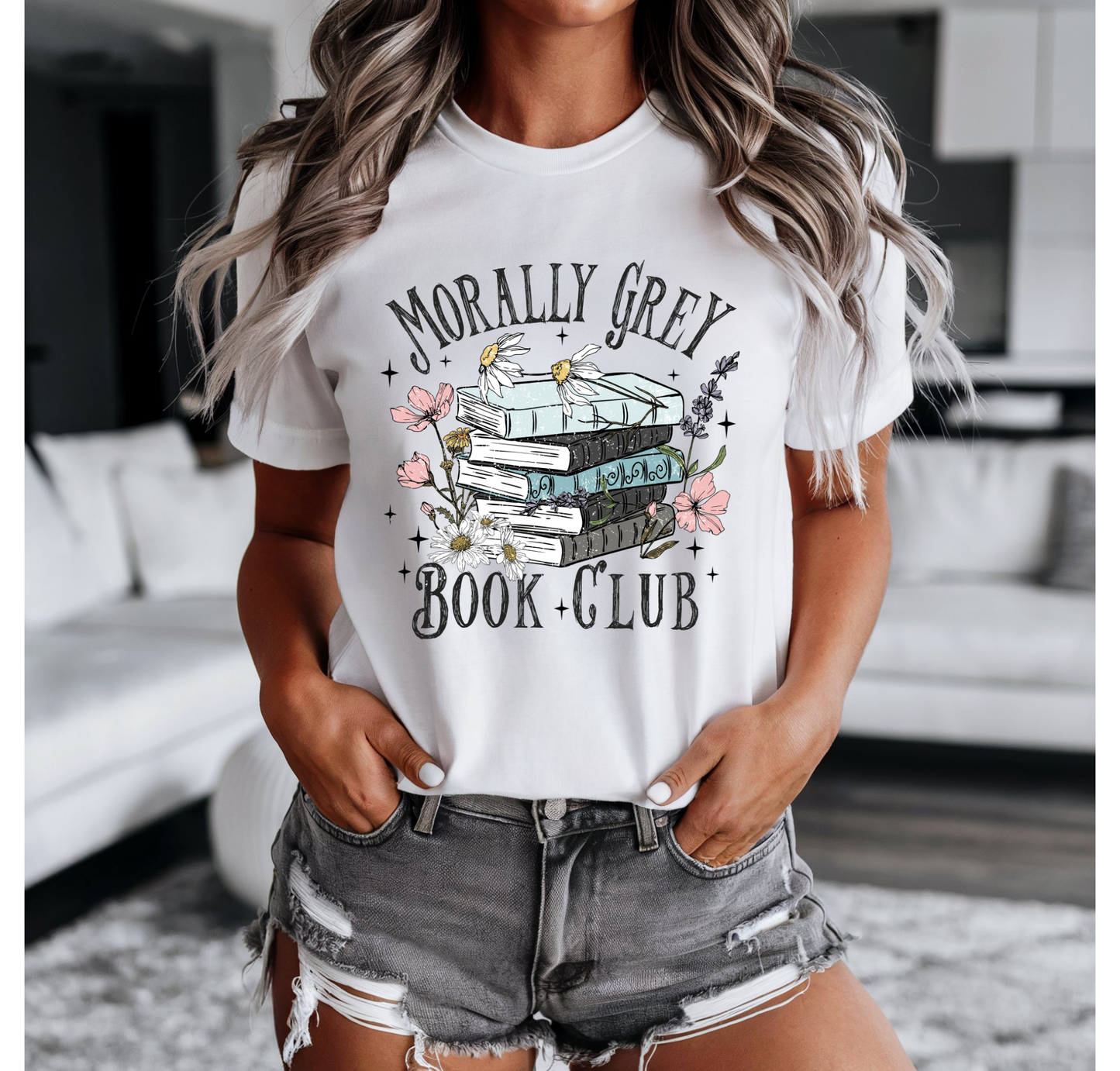 Morally Grey Book Club Bella+Canvas T-Shirt