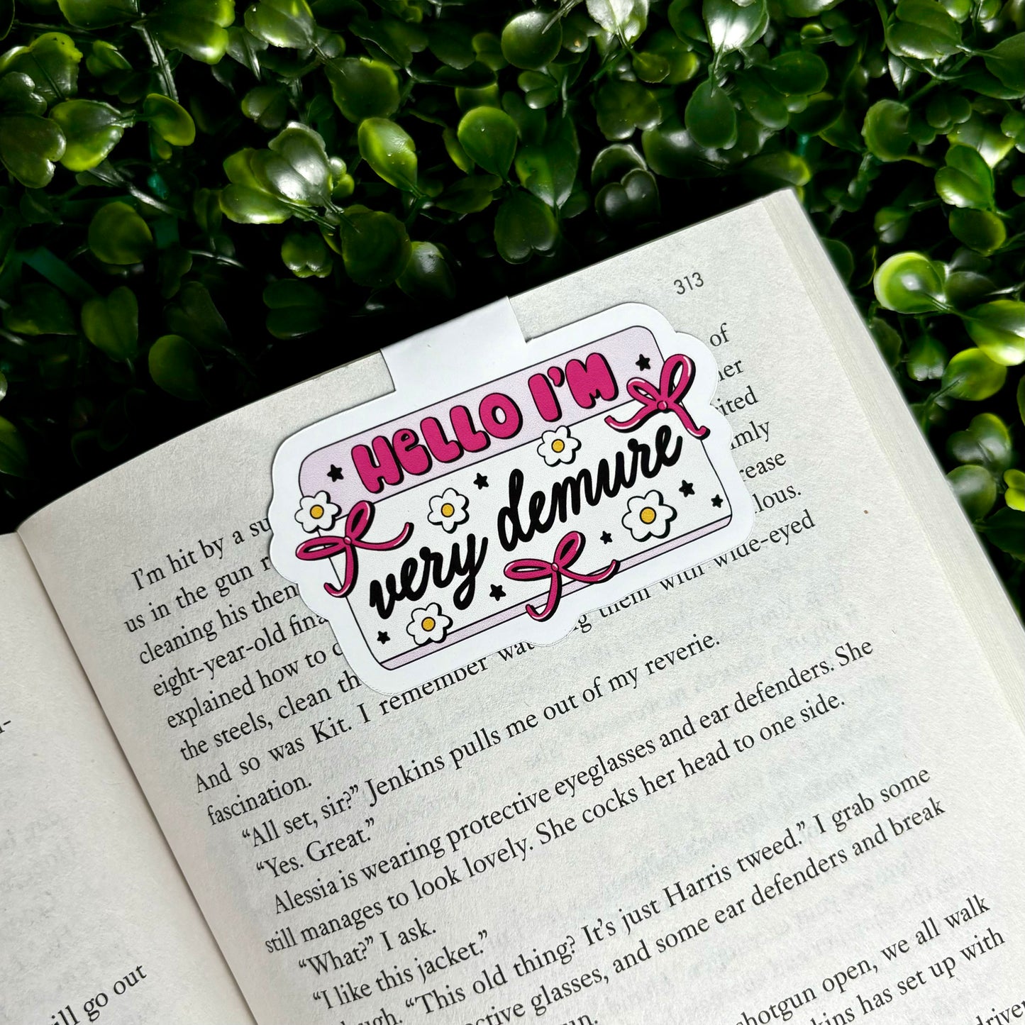 Hello, I’m Very Demure Magnetic Bookmark