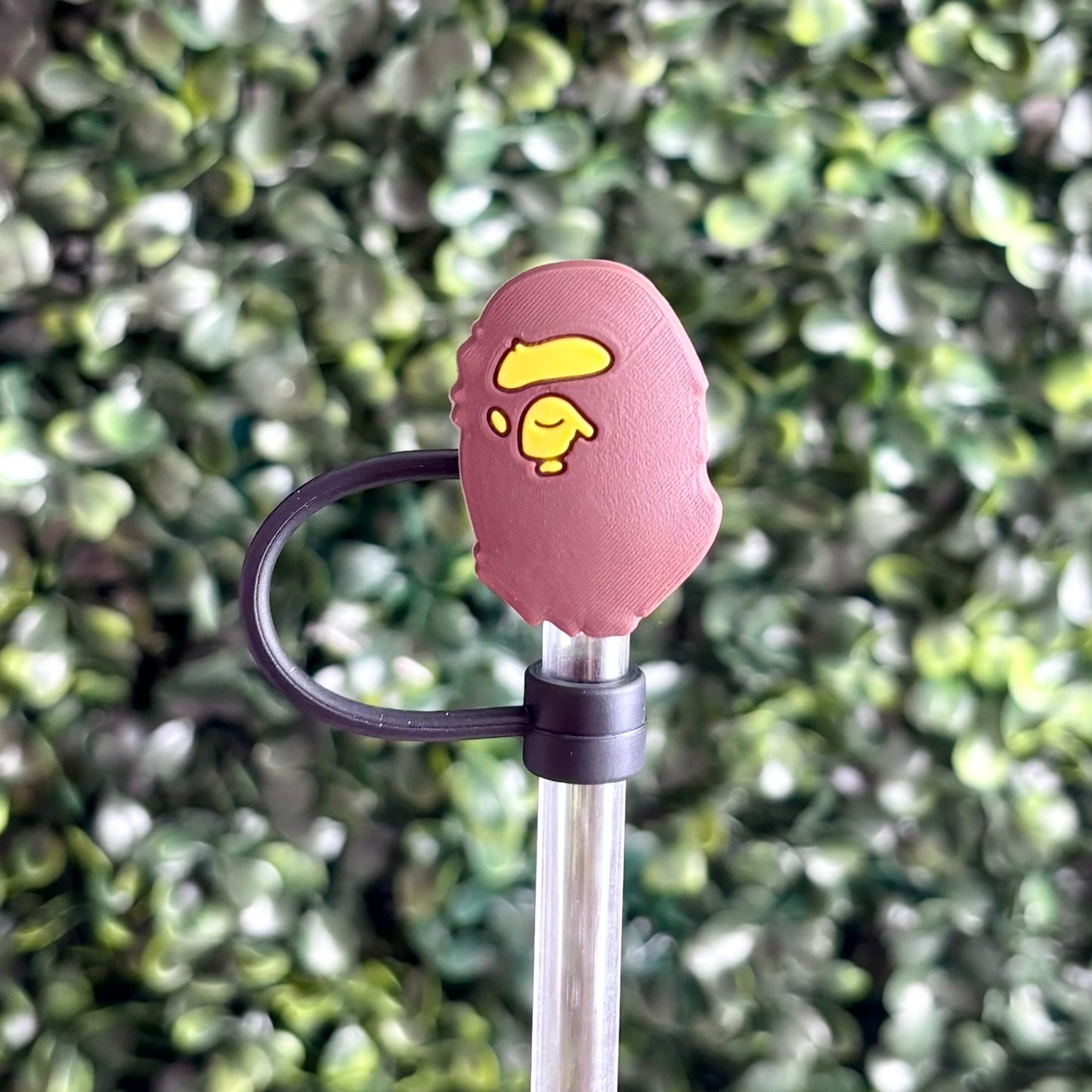 Bape Head Straw Topper