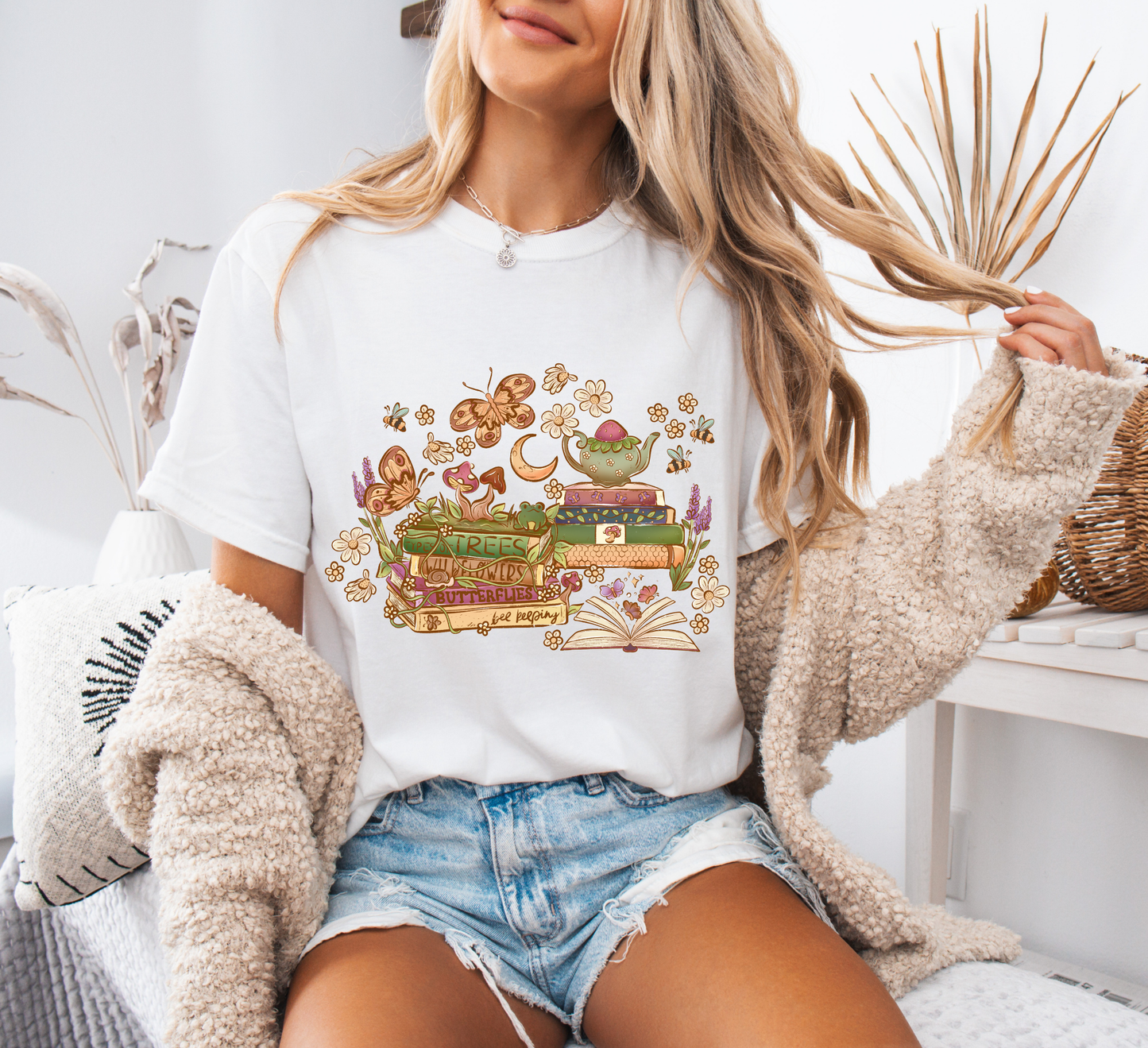 Bookish Cottage Comfort Colors T-Shirt