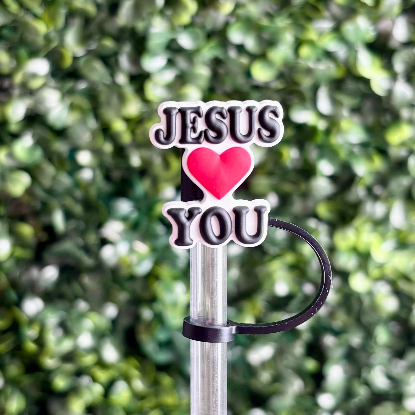 Jesus Loves You Straw Topper