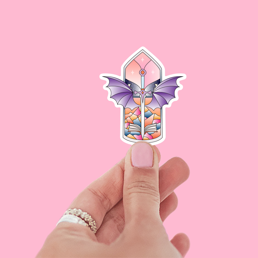 ACOTAR Stained Glass Window Sticker