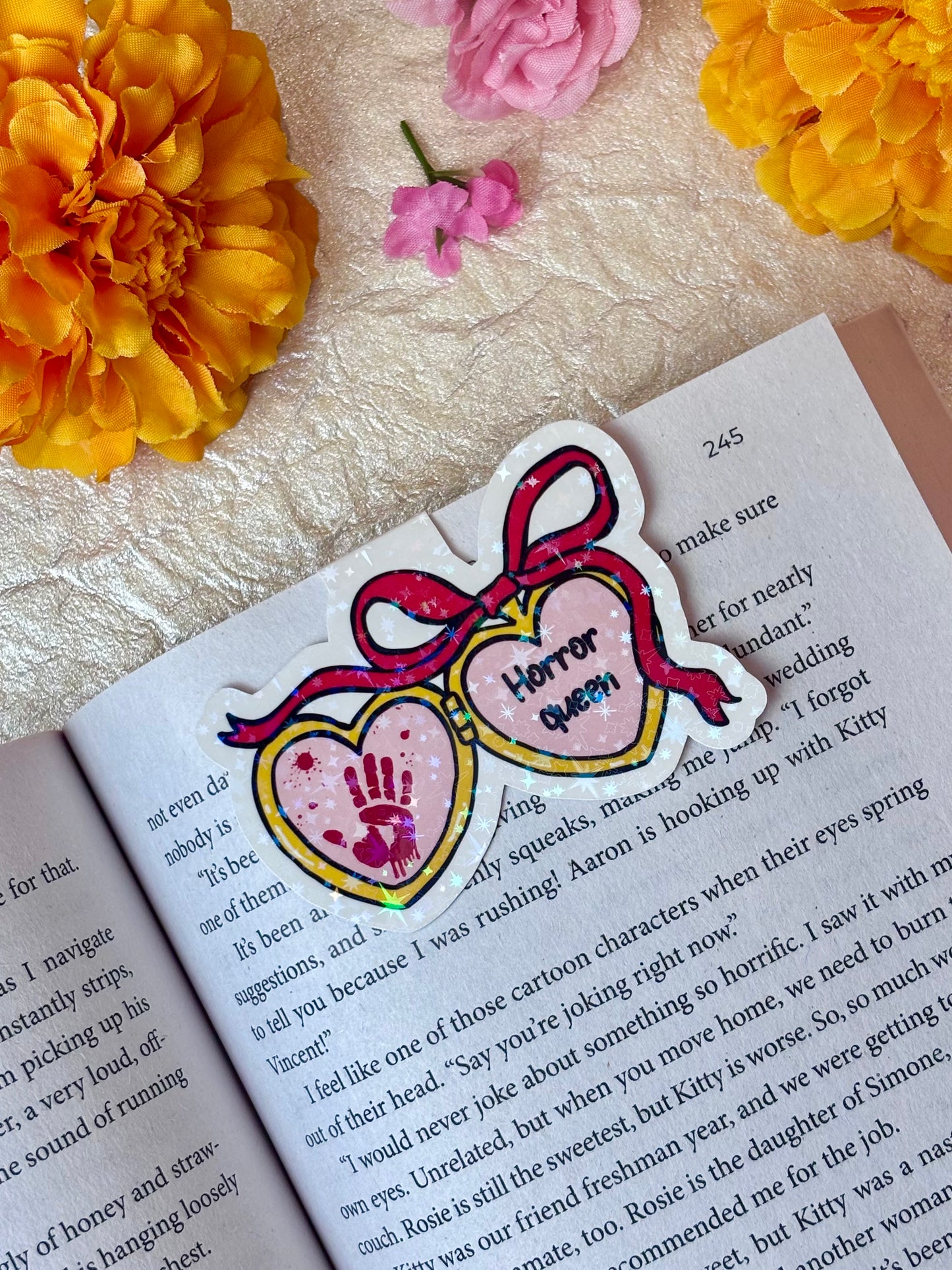 Horror Queen Locket Magnetic Bookmark