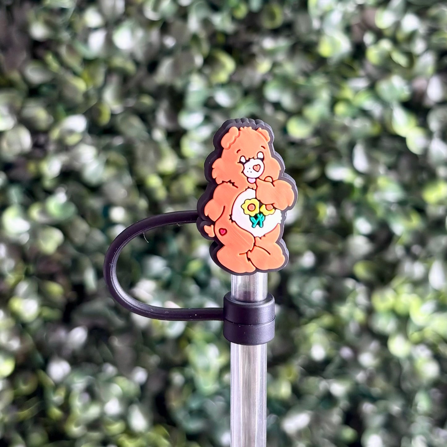 Sunflower Care Bear Straw Topper