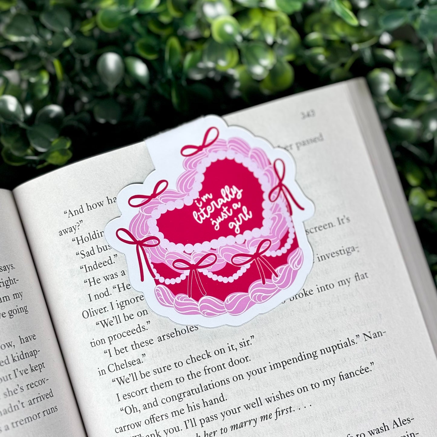 I’m Literally Just a Girl Magnetic Bookmark