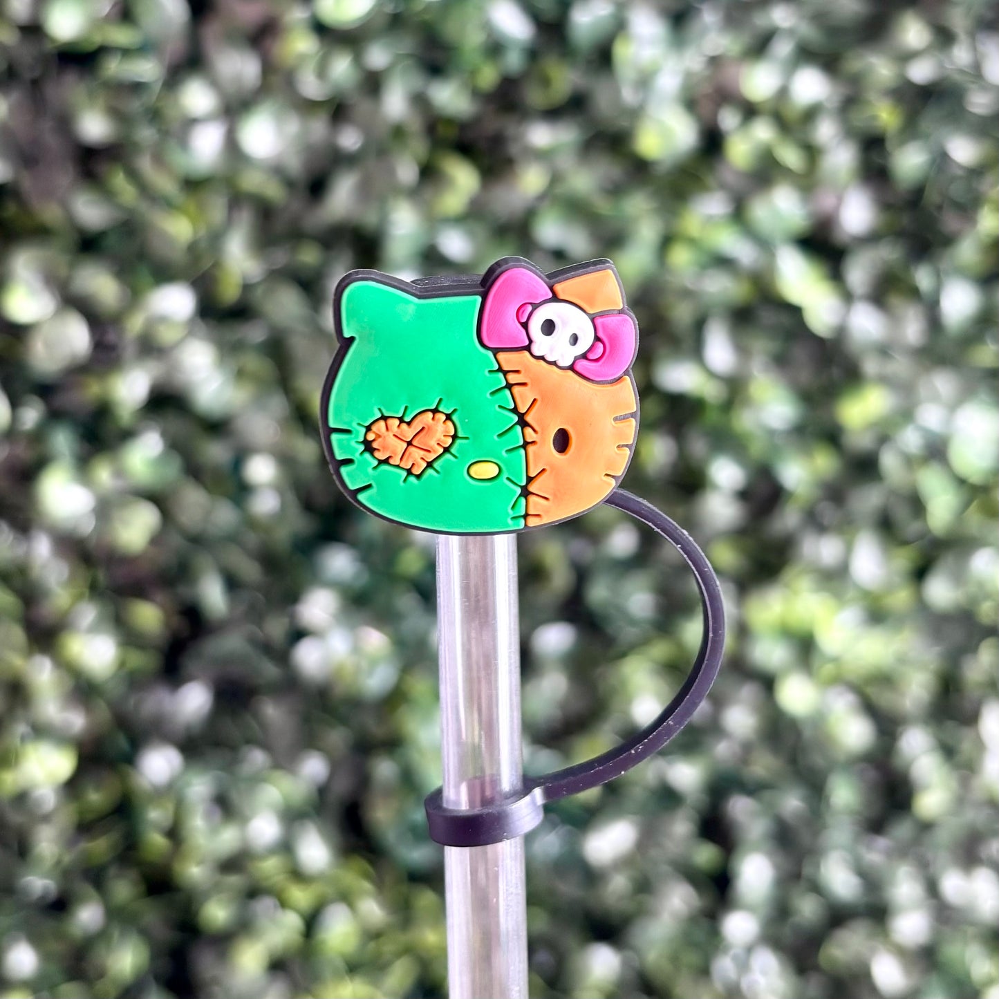 Zombie Hello Kitty Straw Topper