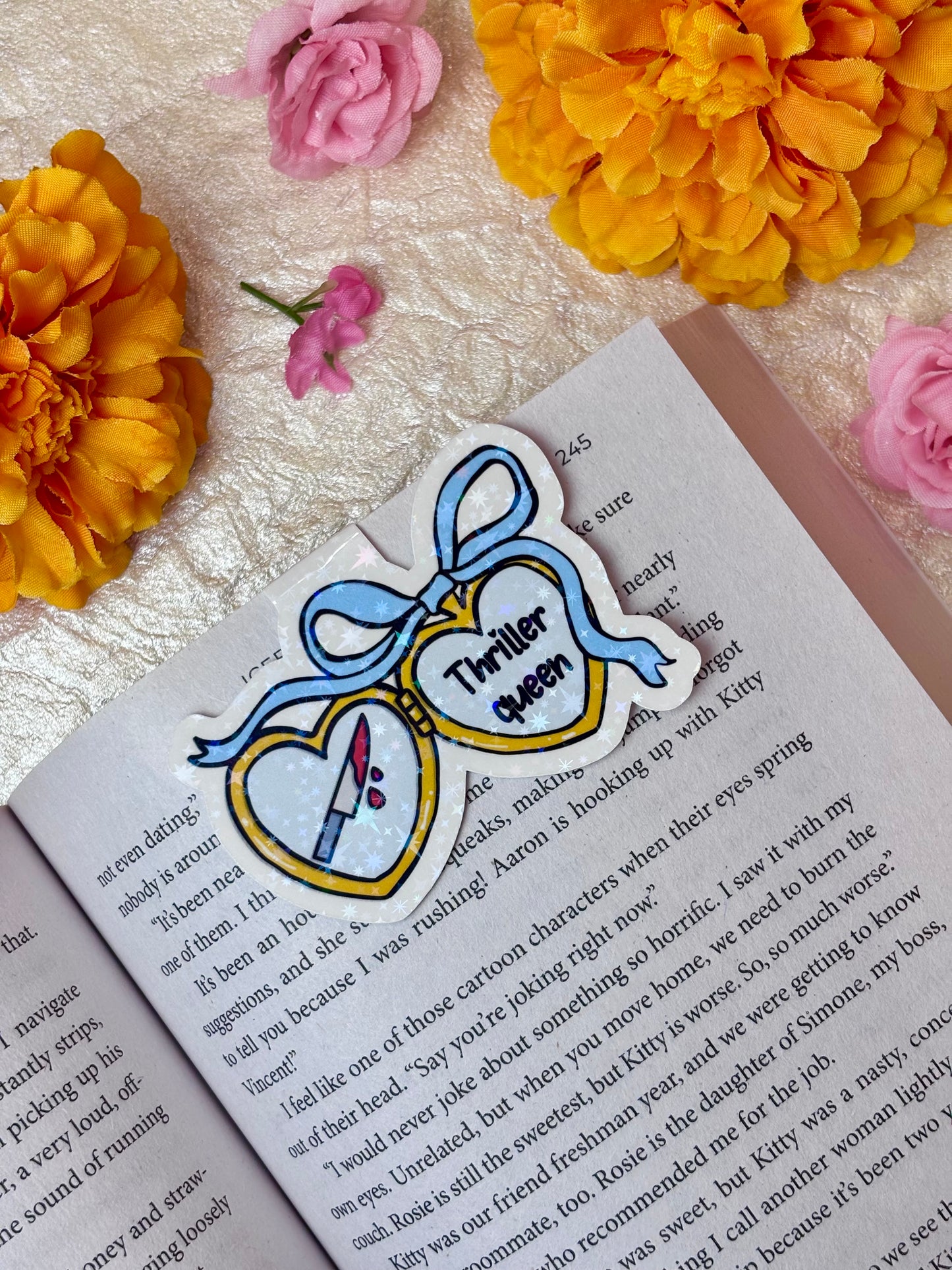 Thriller Queen Locket Magnetic Bookmark