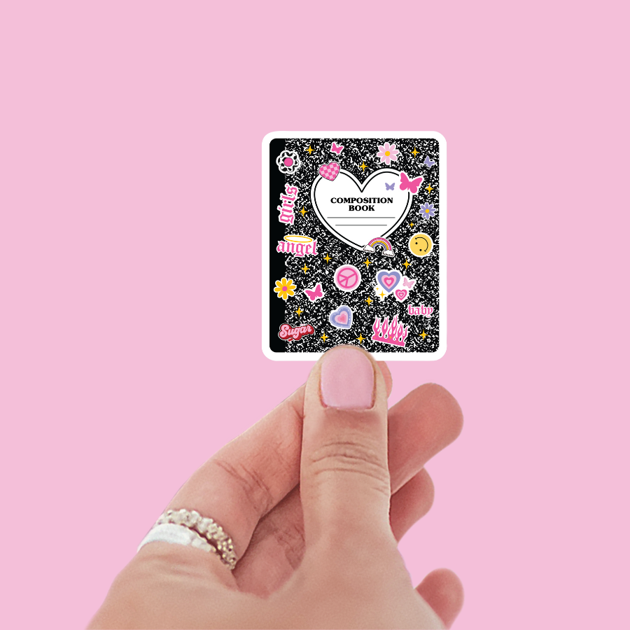 Composition Book Sticker