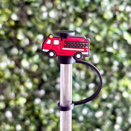 Fire Truck Straw Topper