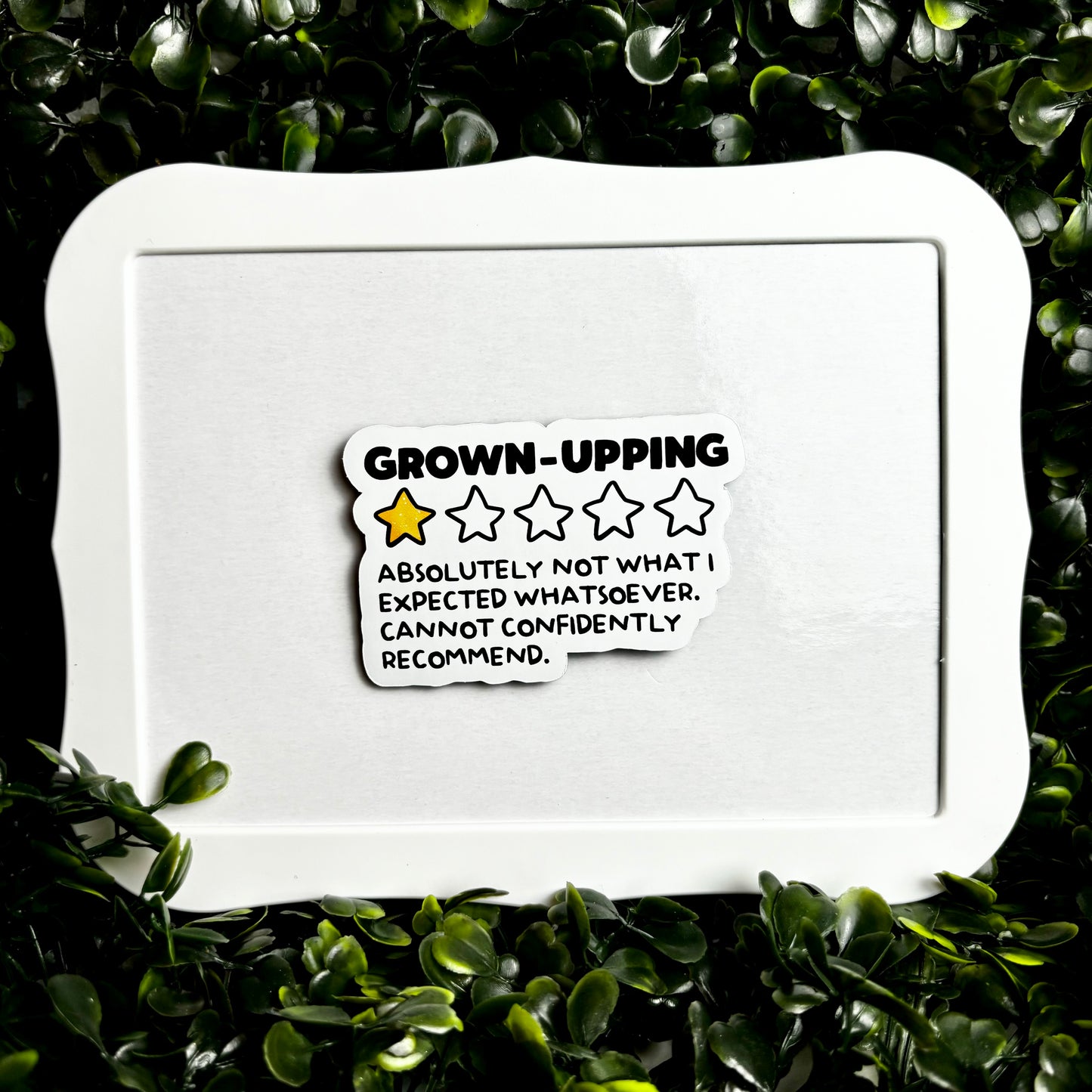 Grown-Upping Review Magnet