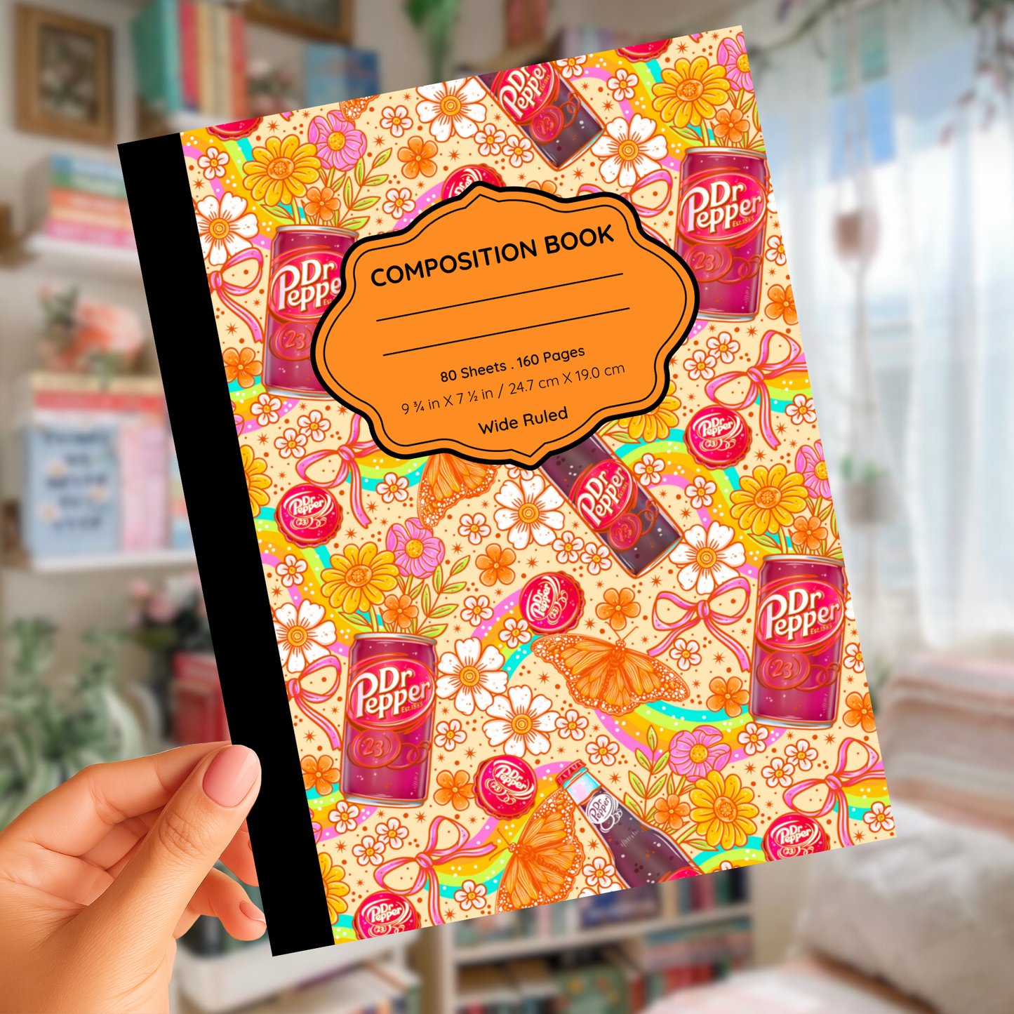 Groovy Dr Pepper Composition Notebook