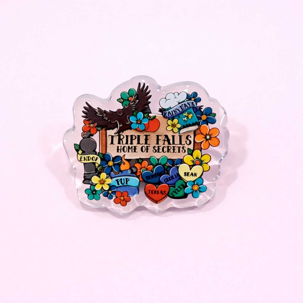 Triple Falls Acrylic Pin