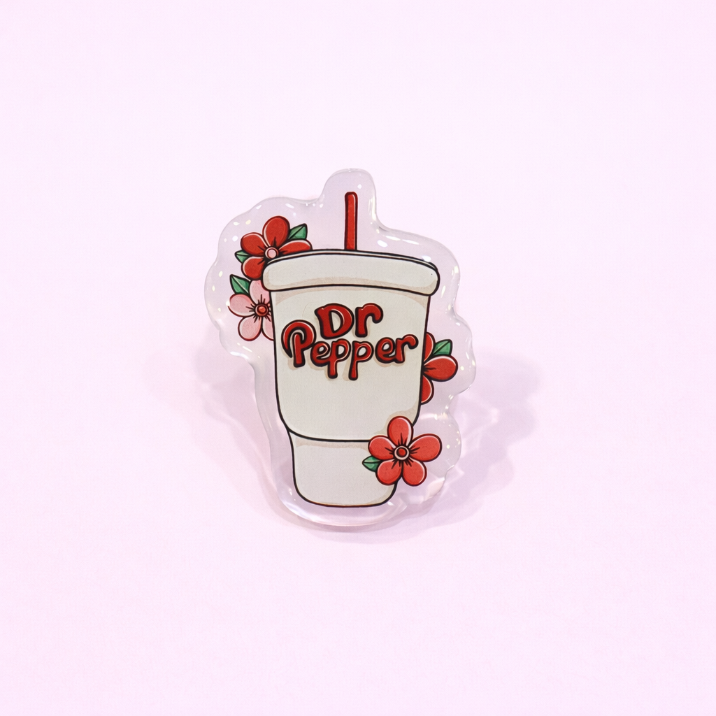 Fountain Soda Acrylic Pin