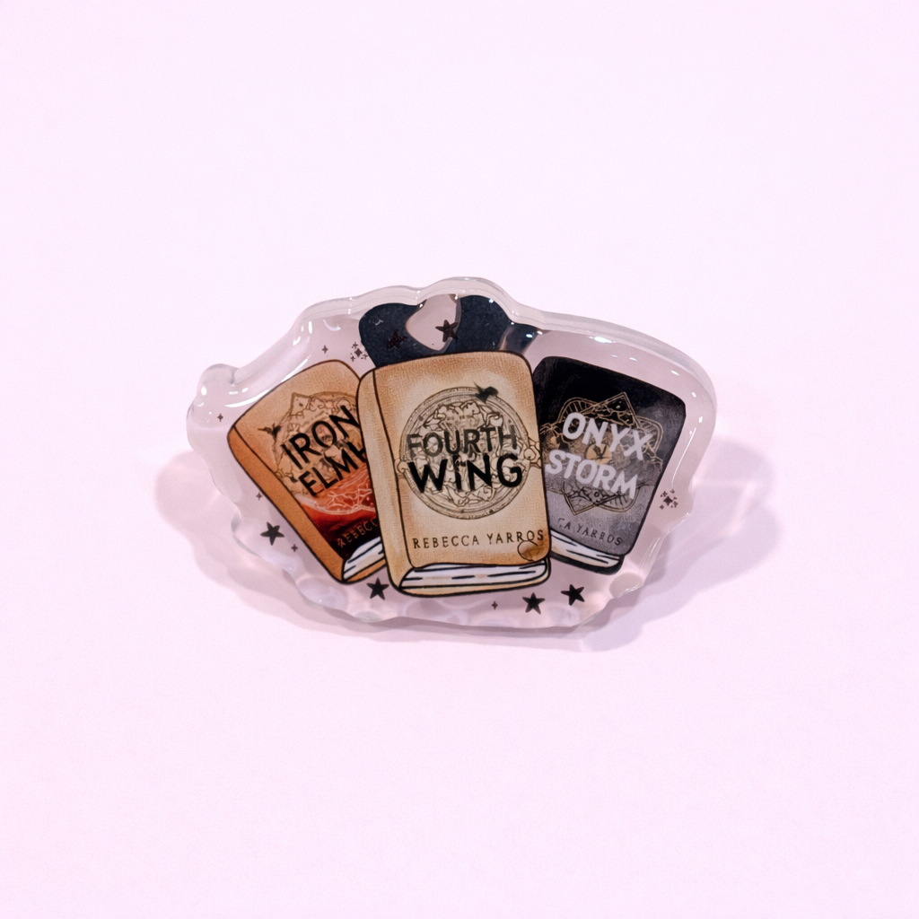 Fourth Wing Series Acrylic Pin