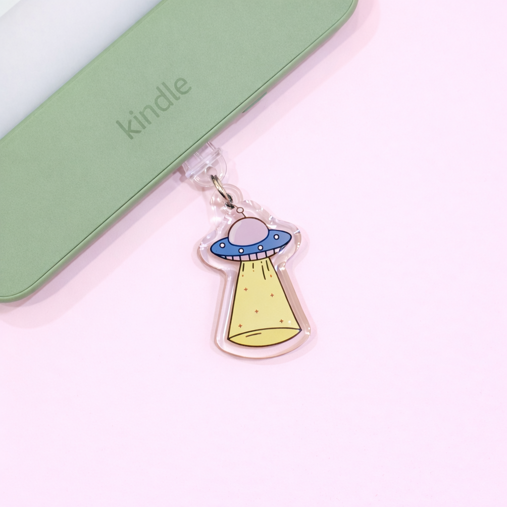 Alien Spaceship USB-C Dust Plug Charm
