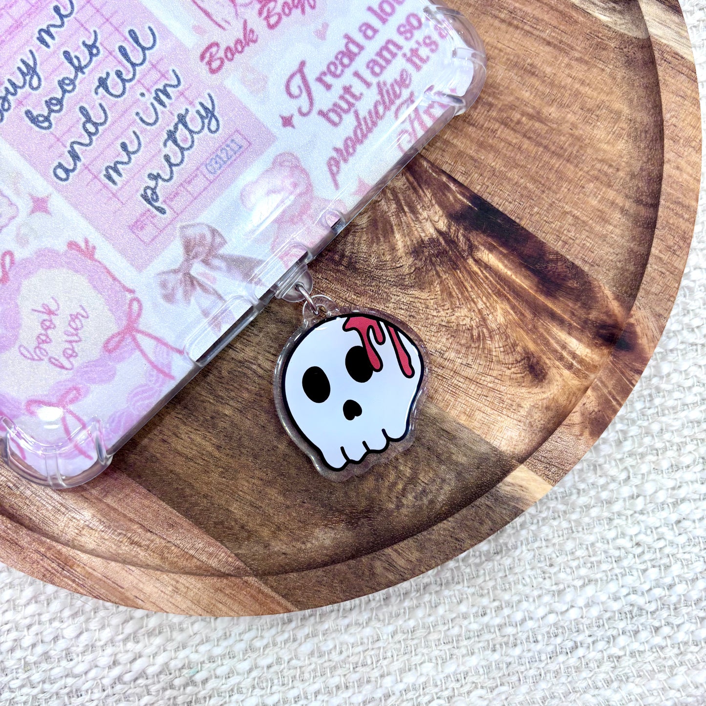 Bloody Skull USB-C Dust Plug Charm