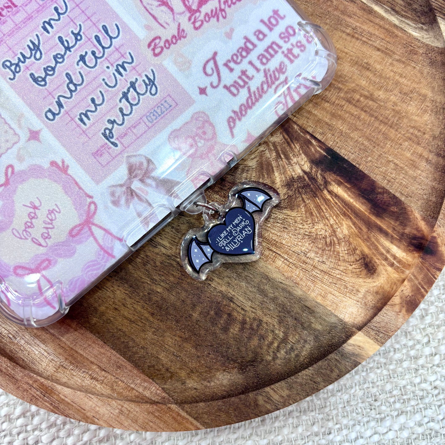 I Like My Men Tall, Dark, and Illyrian USB-C Dust Plug Charm