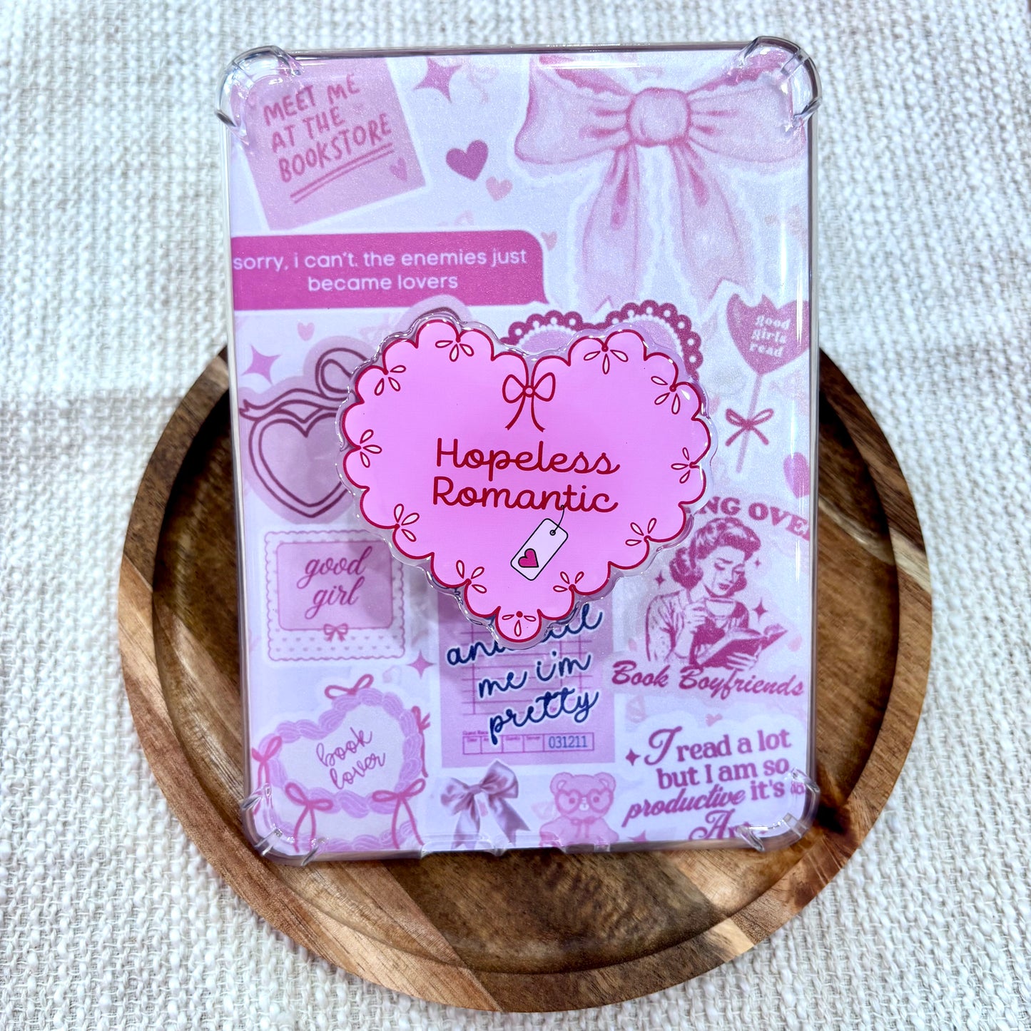 Hopeless Romantic Kindle/Phone Grip