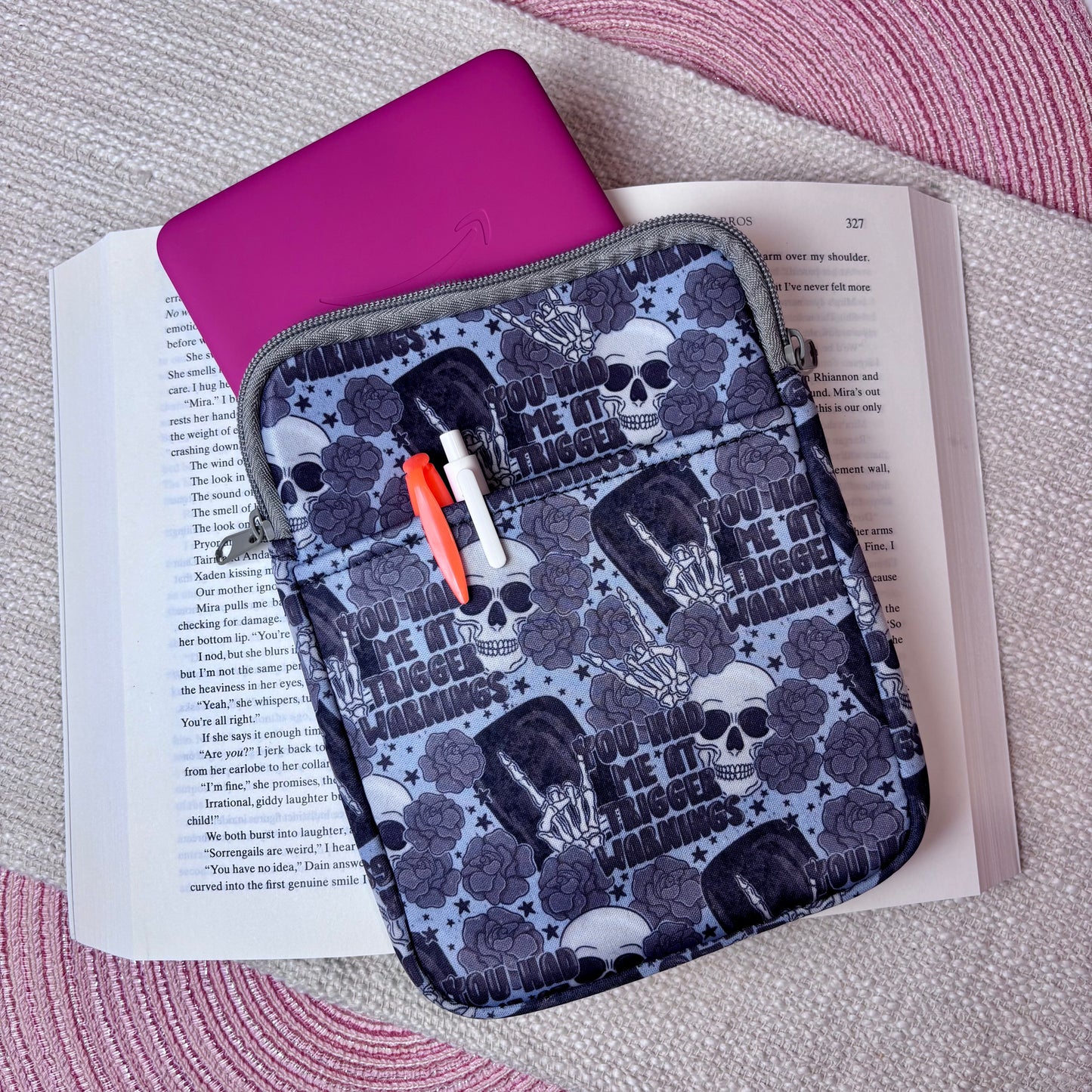 You Had Me At Trigger Warning Kindle Sleeve (oopsie)