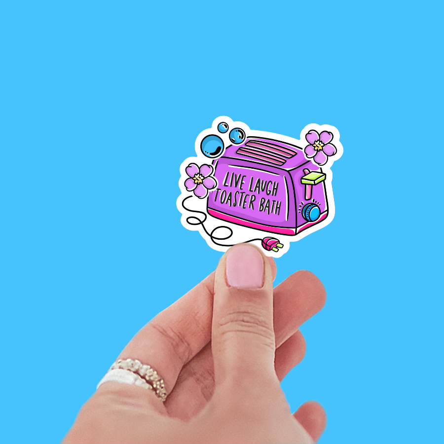 Toaster Bath Sticker