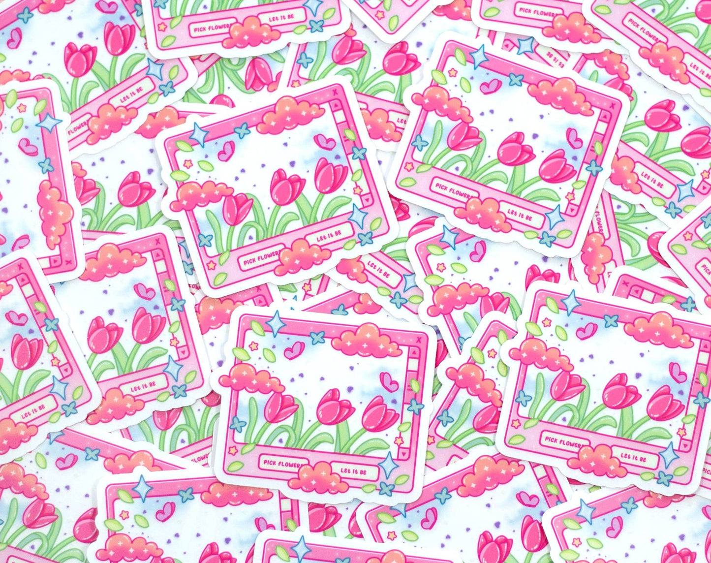 Tulip Dreams Clear Sticker