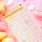 Sunflower Dreams Reading Log Bookmark