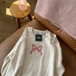 Bow Embroidered Sweatshirt