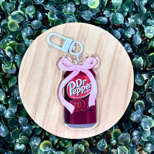 Coquette Dr. Pepper Acrylic Keychain