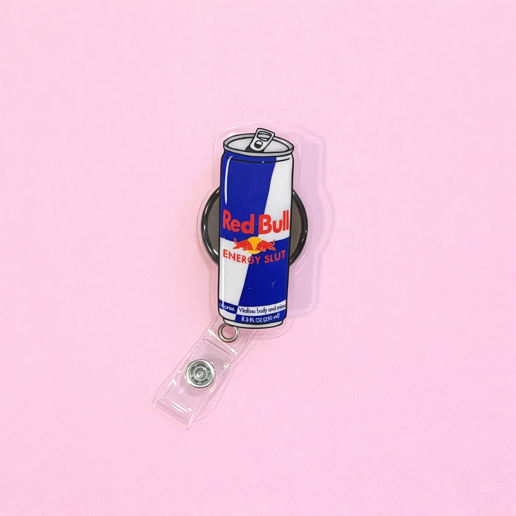 Energy Drink Badge Reel