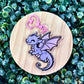 Purple Dragon Acrylic Keychain