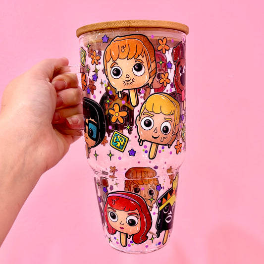 The Mystery Gang 32oz Glass Tumbler