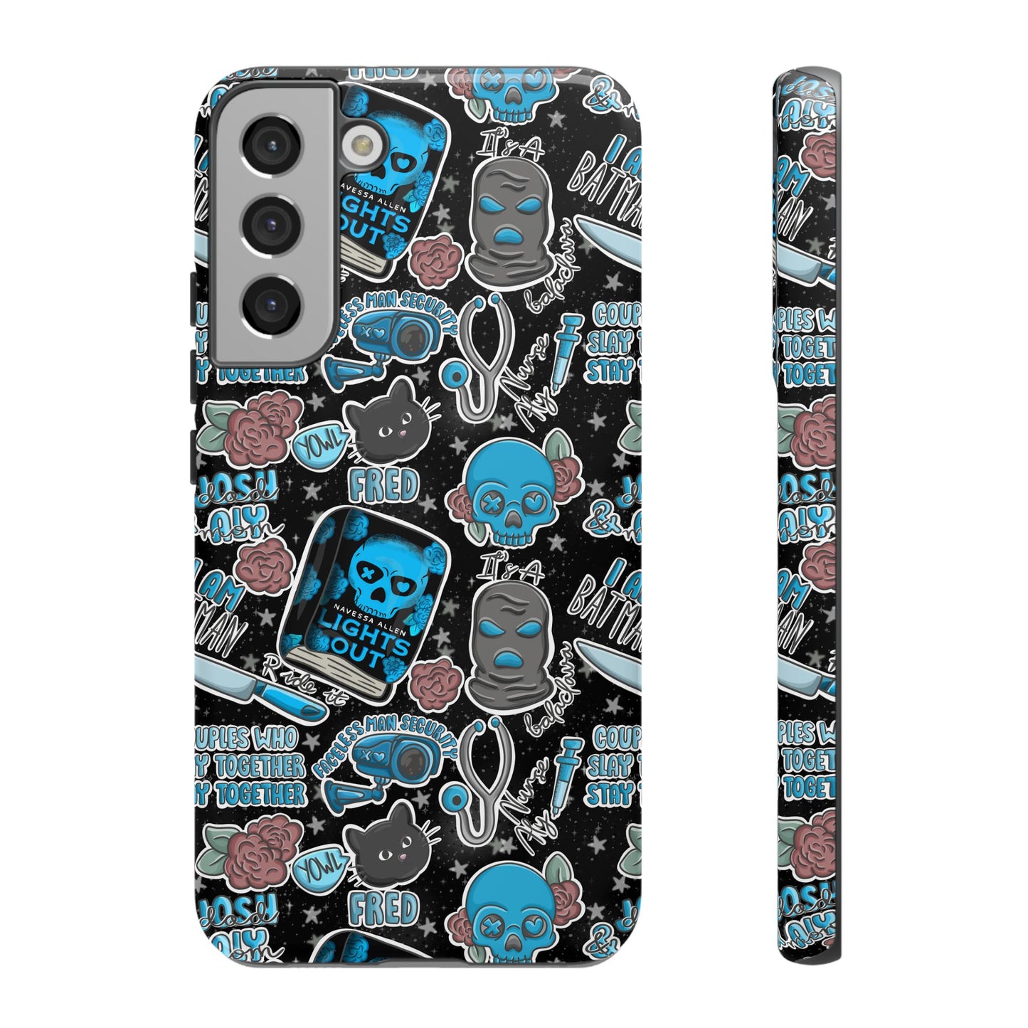 Lights Out Tough Phone Case | Shockproof | Samsung Case | Google Case | Bookish