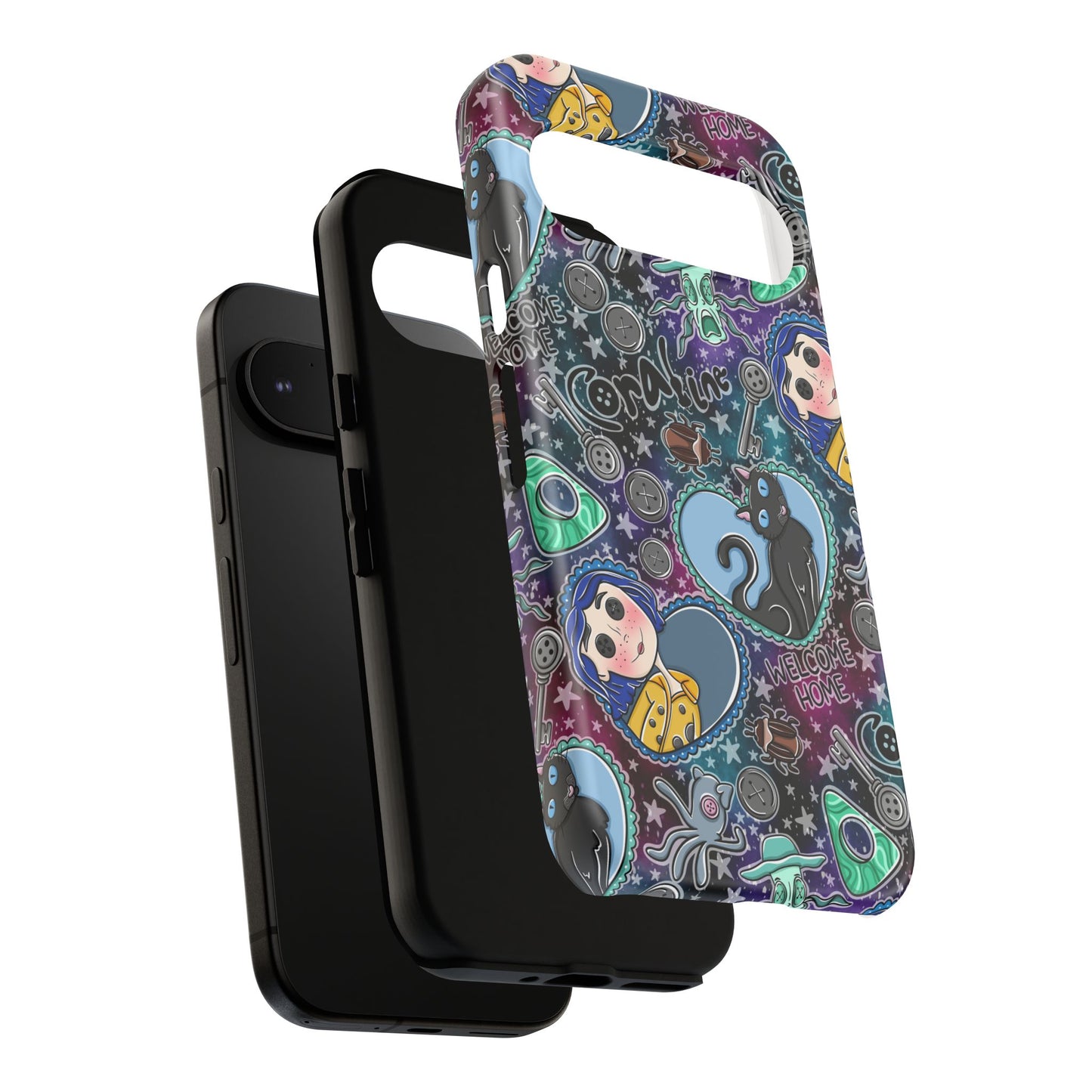 Button Girl Tough Phone Case | Shockproof | Samsung Case | Google Case |
