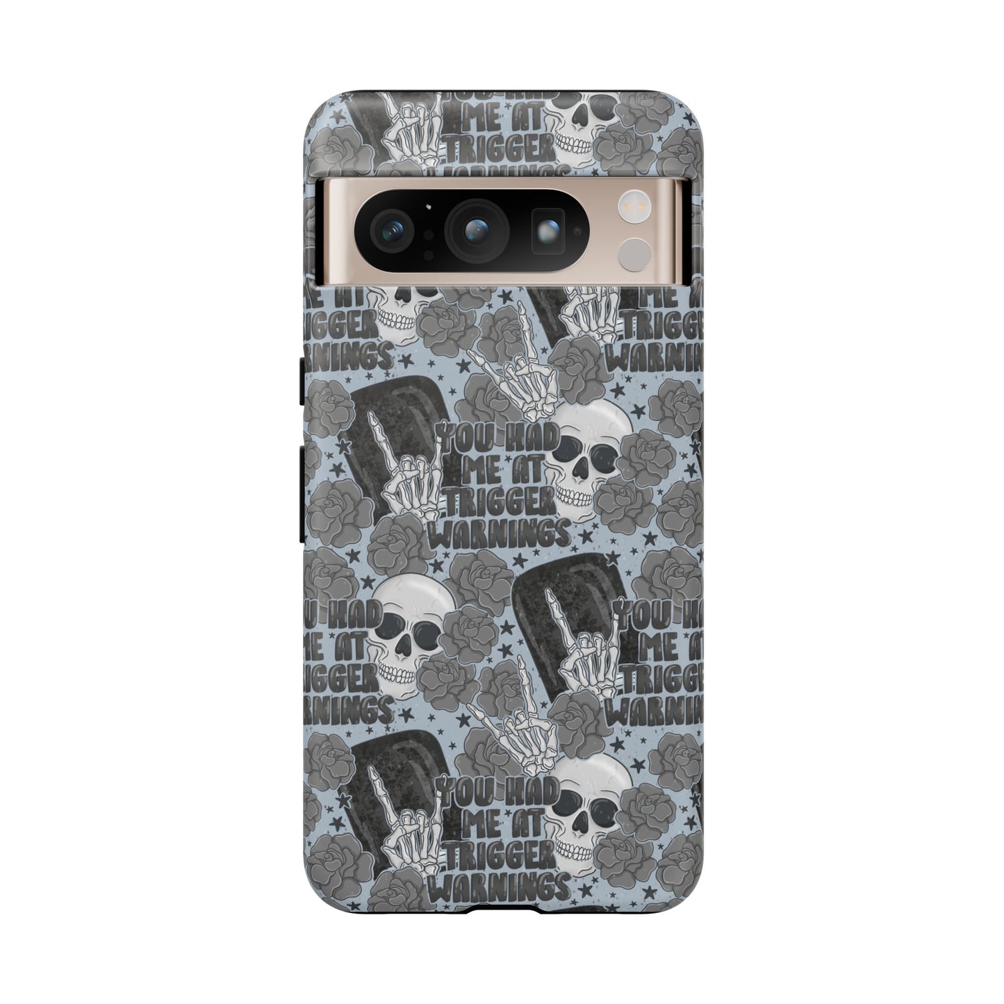 Trigger Warning Tough Phone Case | Shockproof | Samsung Case | Google Case | Bookish