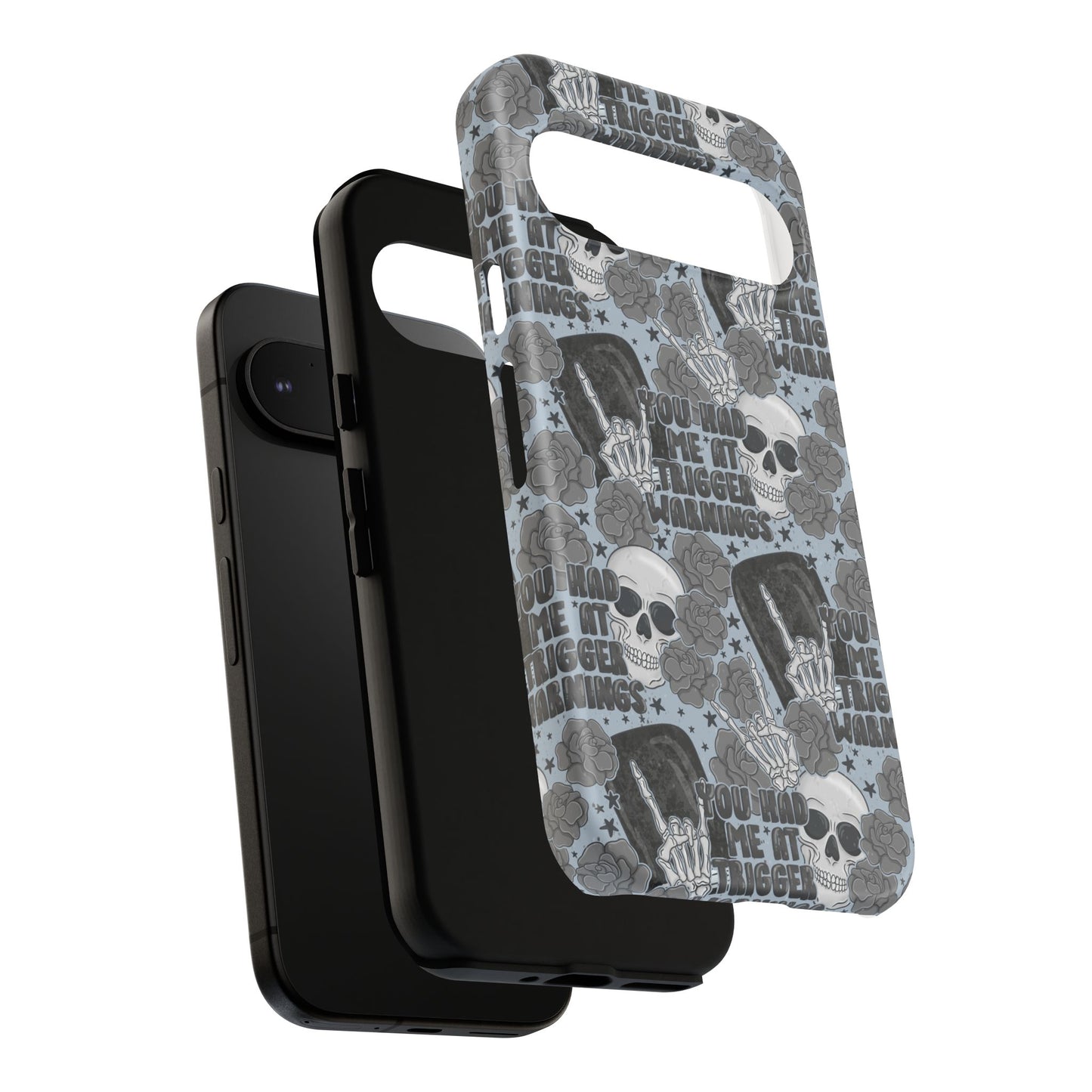 Trigger Warning Tough Phone Case | Shockproof | Samsung Case | Google Case | Bookish