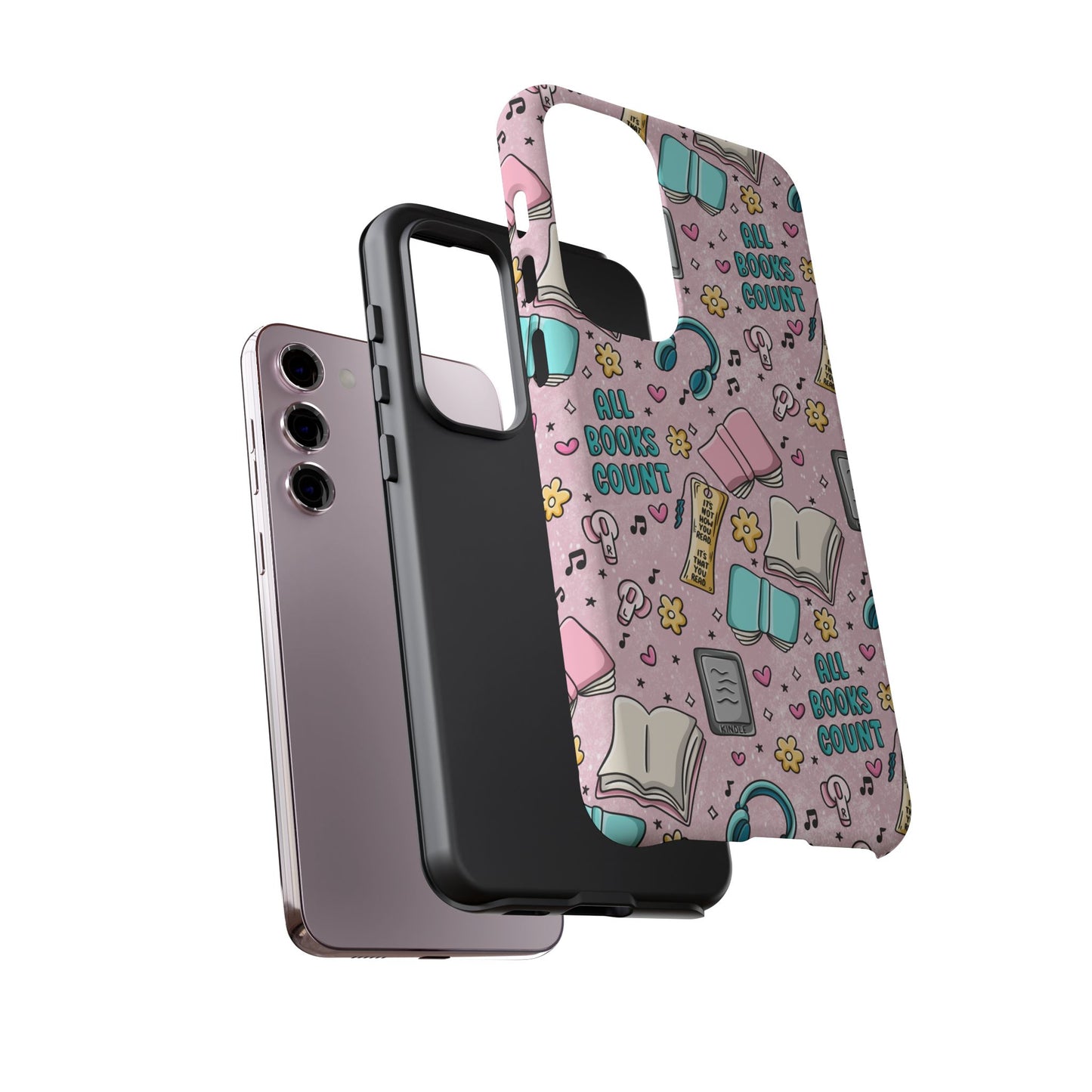 All Books Count Tough Phone Case | Shockproof | Samsung Case | Google Case | Bookish