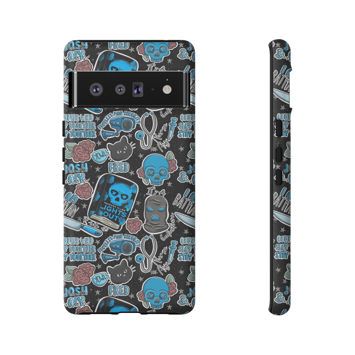 Lights Out Tough Phone Case | Shockproof | Samsung Case | Google Case | Bookish